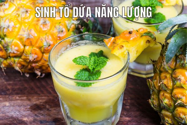 Sinh tố dứa năng lượng với mật ong lượng tử