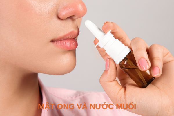 mật ong và nước muối