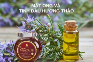 mật ong và tinh dầu hương thảo